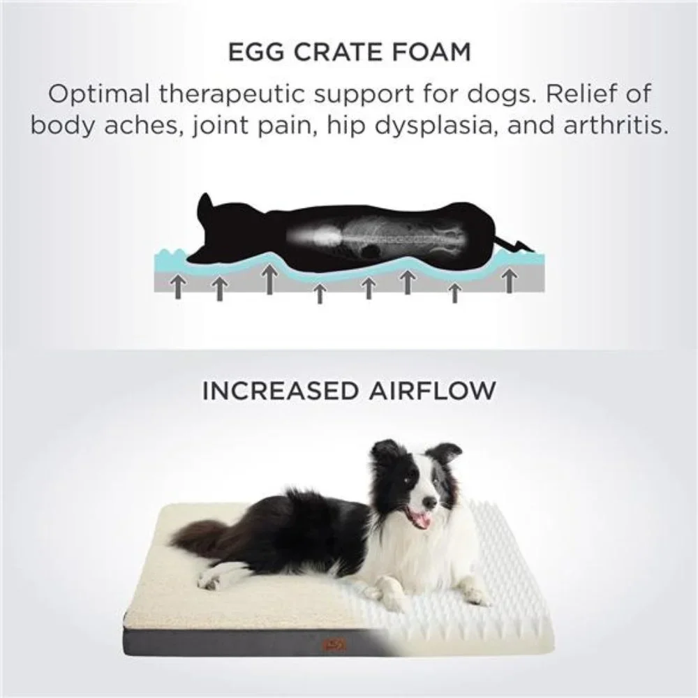 XL Orthopedic Dog Beds with Removable Washable Cover for Extra Large Dogs